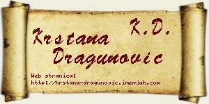 Krstana Dragunović vizit kartica